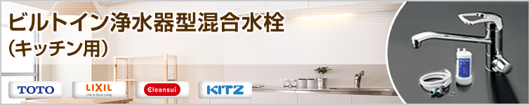 ビルトイン浄水器型混合水栓(キッチン用)