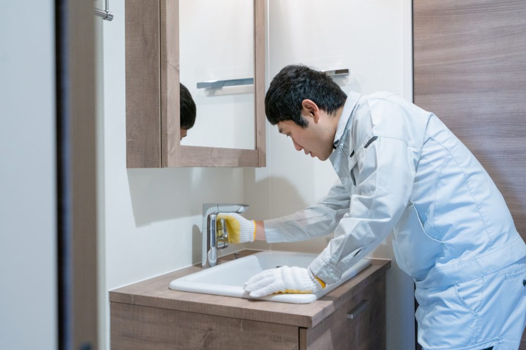 ホームセンター 洗面台 交換 工事範囲