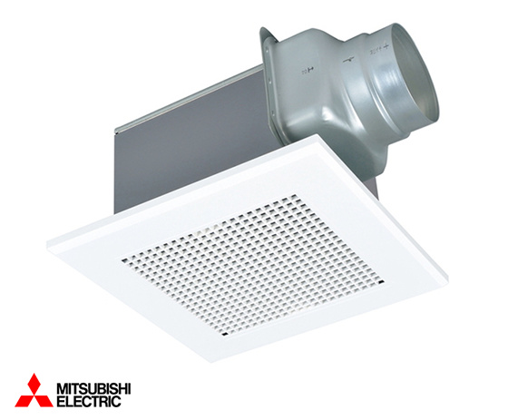 販売終了 三菱電機 天井埋込換気扇 浴室 トイレ 洗面 居室 1室換気 24時間換気非対応 286mm角 205mm角 低騒音
