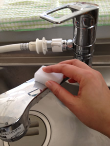 キッチン水栓のお手入れ
