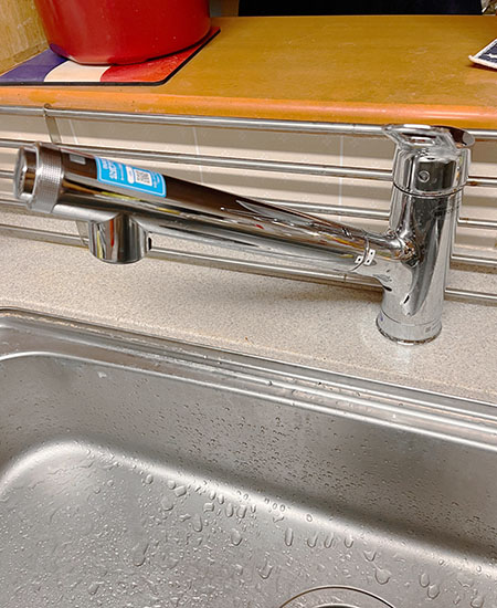 蛇口/LIXIL(INAX) キッチン用水栓/浄水カートリッジ内蔵型オールインワン浄水栓『AJタイプ』(エコハンドル)/JF-AJ461SYX(JW)