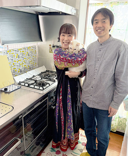 施工後の食洗機とお客様