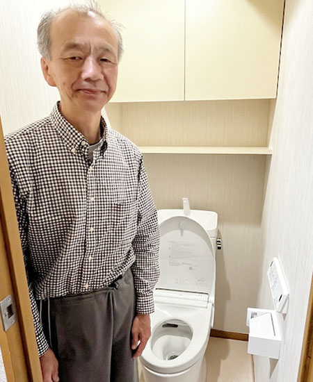 施工後のトイレと温水洗浄便座