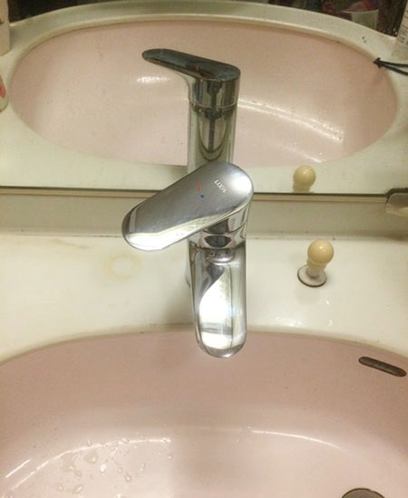 LIXIL(INAX) 洗面用ワンホール水栓 クロマーレS[泡沫吐水あり][エコハンドルあり][排水栓なし]