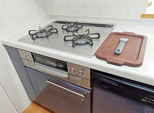 パロマ ビルトインガスコンロ『ウィズナ』[幅60cm] [天板：クリアガラス/シャインシルバー] [ホーローごとく] [レンジフード連動] [オーブン接続可]