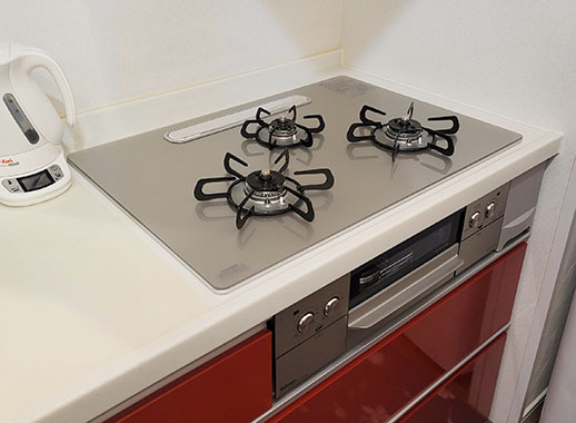 パロマ ビルトインガスコンロ『フェイシスグランド』[幅75cm] [天板：クリアガラス/シャインシルバー] [ホーローごとく]