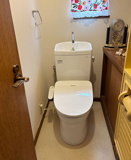 TOTO ピュアレストQR便器 [床排水芯305～540mm可変式] [便座は別売] [手洗い有り]パナソニック 温水洗浄便座『ビューティ・トワレ』[貯湯式][脱臭なし][カラー：ホワイト]