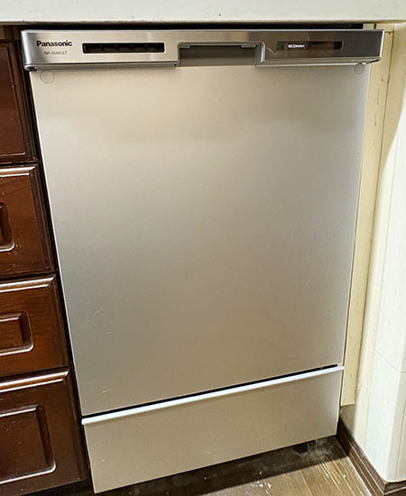 パナソニック ビルトイン食洗機 キッチン奥行き60cm対応機/ディープタイプ(エコナビ搭載モデル) 幅45cm 【ドアパネル一体型】
