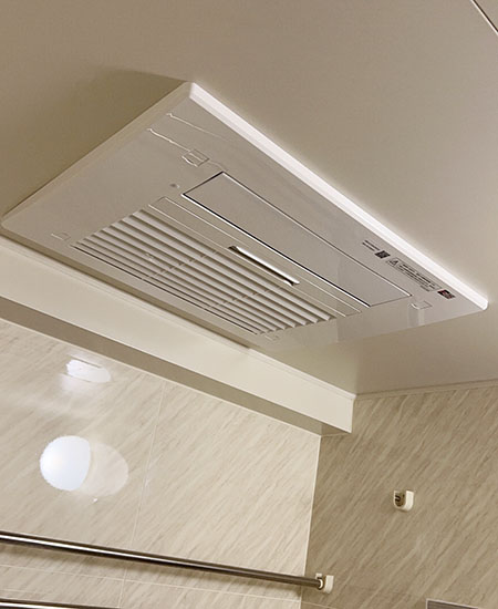 リンナイ ガス温水式浴室暖房乾燥機 [2室換気・暖房能力4.1kw][開口寸法：480×440mm ※高さ200mm以上※560mm×430mm取替対応可][プラズマクラスター搭載][リモコン付属]