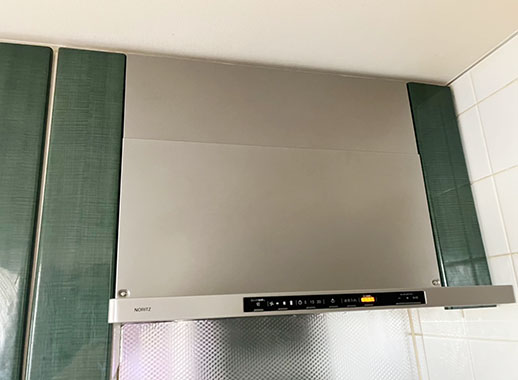 ノーリツ レンジフード(ノンフィルター・スリム型) 『クララ(コンロ連動なし)』[幅75cm][カラー：ウォームシルバー][ガスコンロ連動なし]