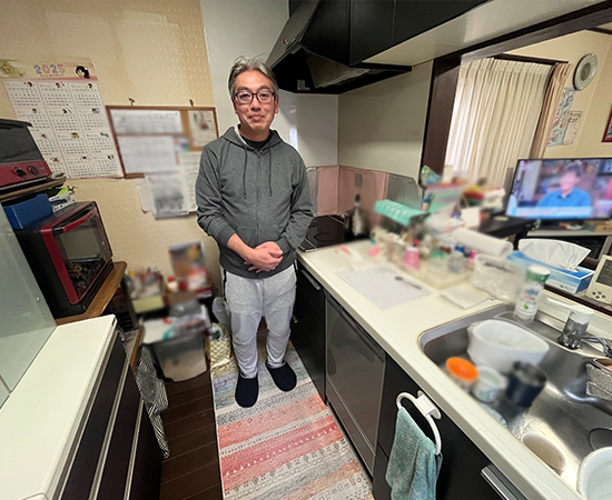 施工後の食洗機とお客様