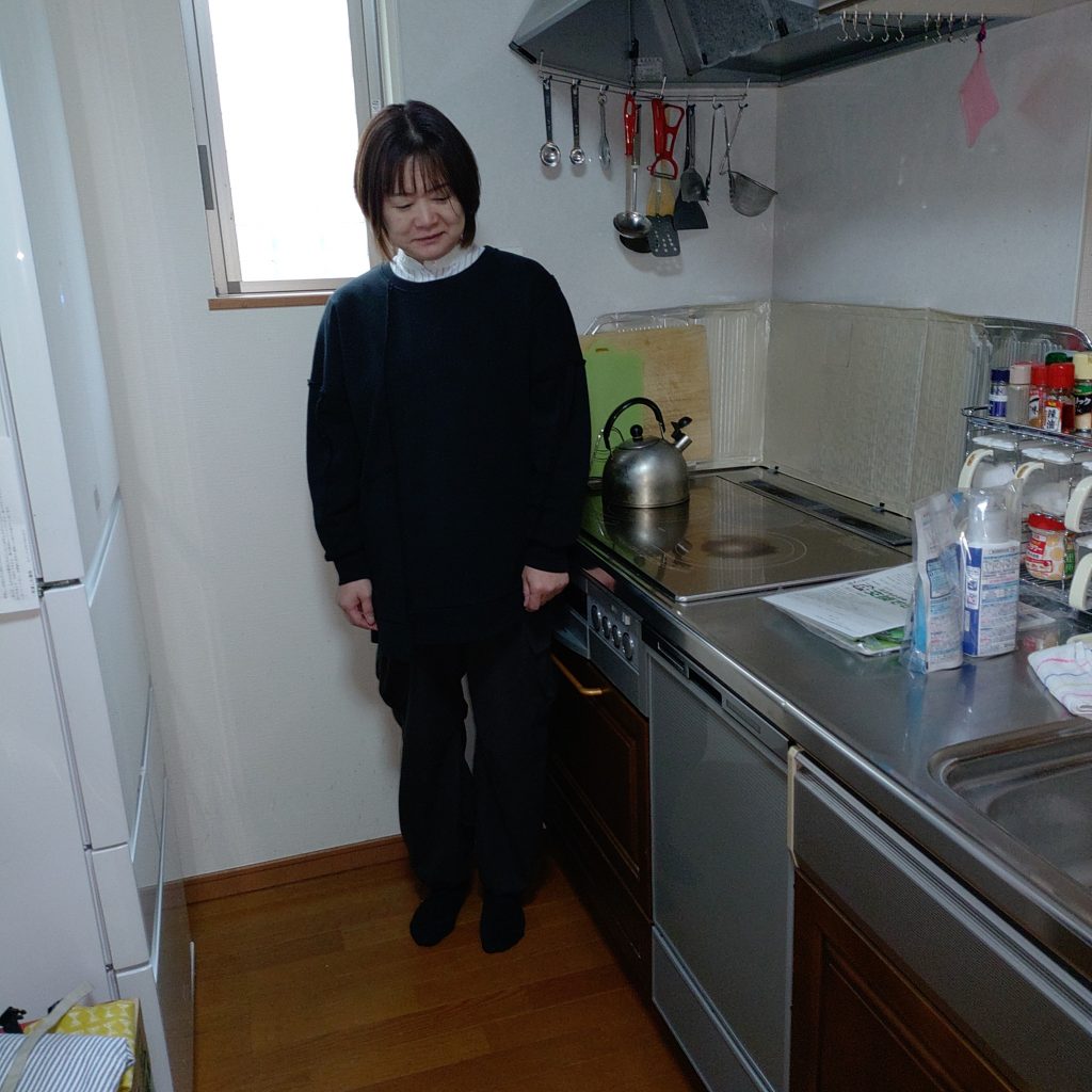 施工後の食洗機とお客様