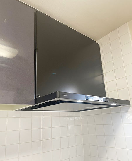 ノーリツ レンジフード(ノンフィルター・スリム型) 『クララ(コンロ連動なし)』[幅75cm][カラー：ブラック][ガスコンロ連動なし]