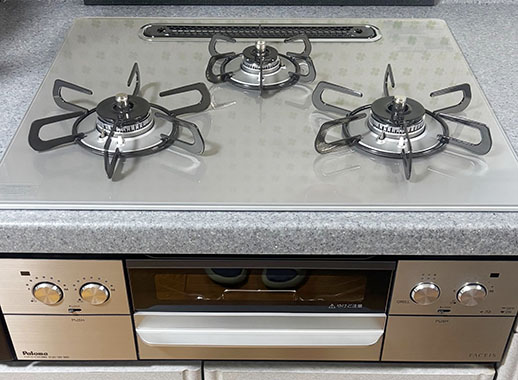 パロマ『フェイシスグランド』[天板幅:60cm][天板:シャインシルバー・クリアガラス]