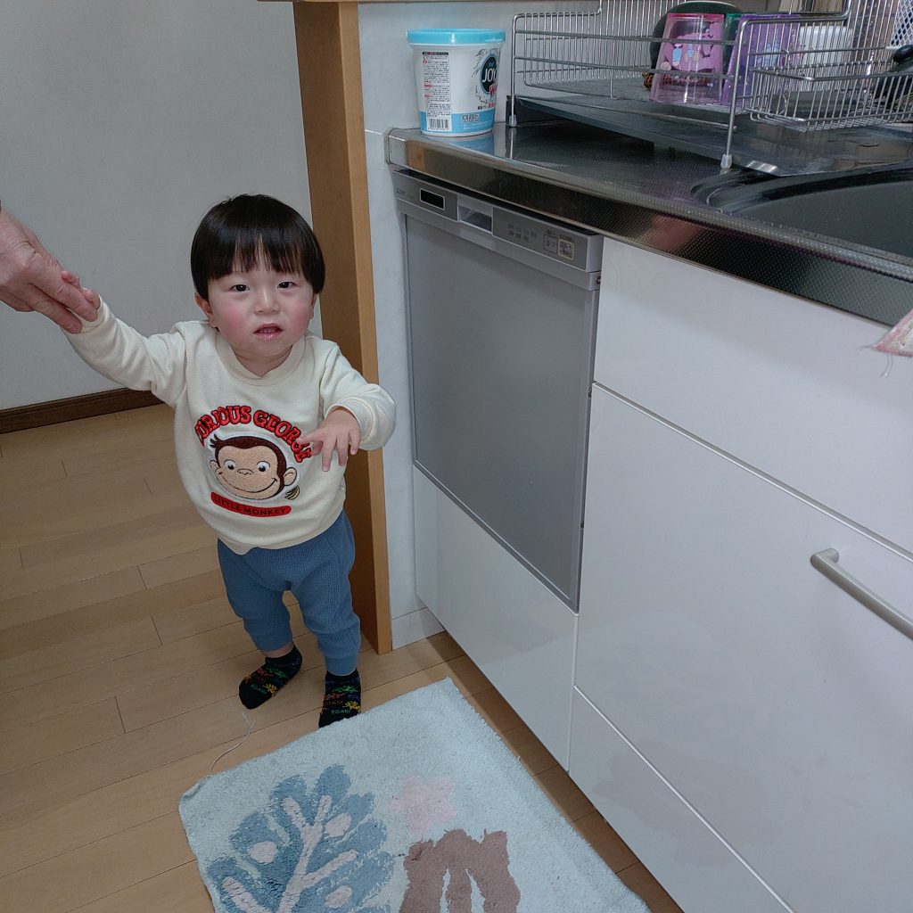 施工後の食洗機とお客様