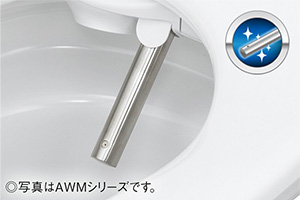 ステンレスノズルでいつでも清潔