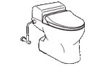 タンク一体型トイレの場合