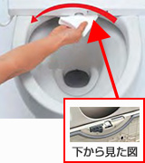 ノズルまわりスッキリ形状