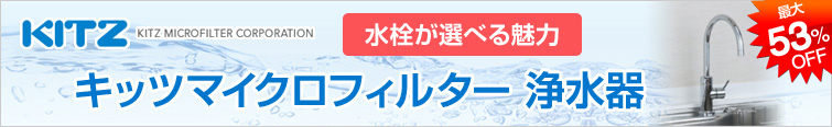 キッツマイクロフィルター 浄水器 水栓が選べる