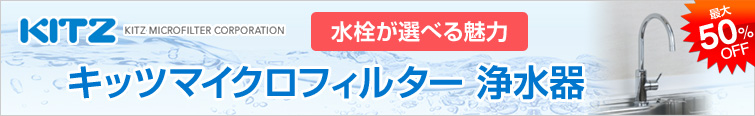 キッツマイクロフィルター 浄水器 水栓が選べる