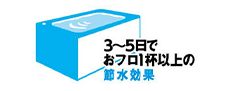 ECO5タイプの節水効果は3~5日でおフロ1杯以上の節水効果