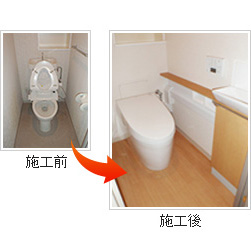 システムトイレ施工前施工後写真