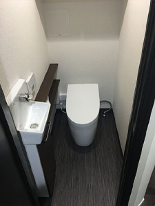 TOTO「ワンデーリモデル カウンタータイプ」の交換費用|収納棚、手洗器、紙巻器ほか|工事費込み約370,000円(税込)~