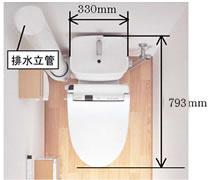 最新のウォシュレットも取り付けられます