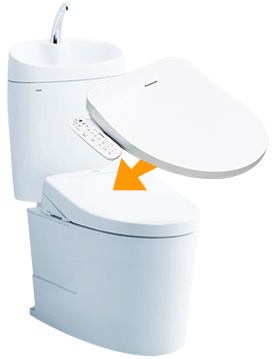 TOTOピュアレストEX(手洗いあり)とパナソニックビューティー・トワレ95シリーズのバリューセット｜工事費込み便座セットプラン