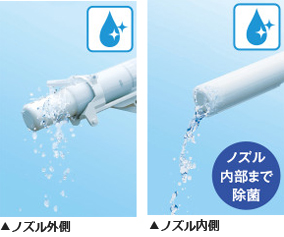 TOTOトイレ 便器とノズルをきれいにするきれい除菌水 TOTOトイレ きれい除菌水