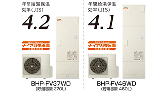 省エネ性能の高いエコキュートは太陽光発電システムや蓄電池を併用することでその効果がさらに得られます|日立エコキュートの機能