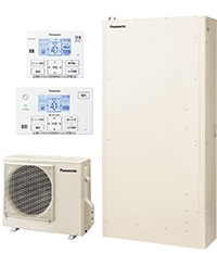 旧品番HE-W46KQSの後継機種。パナソニックエコキュートWシリーズ薄型フルオートタイプ|貯湯タンクユニット品番:HE-PW60L+ヒートポンプユニット品番:HE-WU46LQ+専用インターホンリモコン品番:HE-WQWLWのセット。別途脚部カバー(AD-HE37WGA-C)が必要です。パワフル高圧給湯、エコナビAI搭載、狭い敷地でも設置しやすい薄型モデルの460Lタイプ。CHONET Lite AIF認証/HOME IoT(AiSEG)/HEMS対応|パナソニックのエコキュート交換