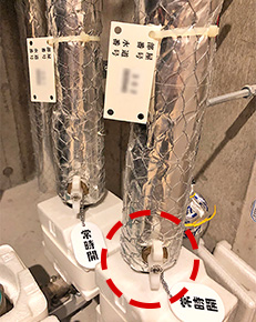 マンションの止水栓(元栓)