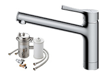 キッツマイクロフィルター キッチン用浄水器水栓|(A)OAS9S-U-1|ワンホールビルトイン浄水器の混合水栓一覧