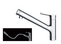 TOTOキッチン用浄水器水栓 『GGシリーズ』|TKS05308JA|ワンホール浄水器内蔵型の混合水栓一覧