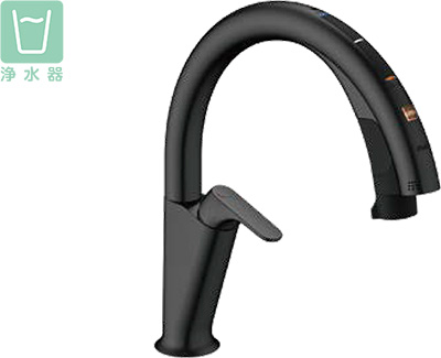 ナビッシュ ハンズフリータイプ H6 浄水器ビルトイン形 ブラック|JF-NAH461SY/SAB(JW)