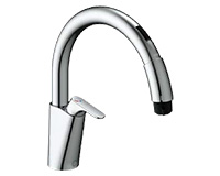 リクシル (LIXIL・INAX)キッチンタッチレス水栓「ナビッシュ」の交換費用|SF-NAB454SYX|ワンホール、ハンドシャワーあり、グースネック|工事費込みセットが安い