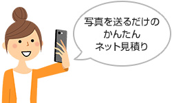 写真を送るだけのかんたんネット見積り|ガス給湯器ご利用の流れ