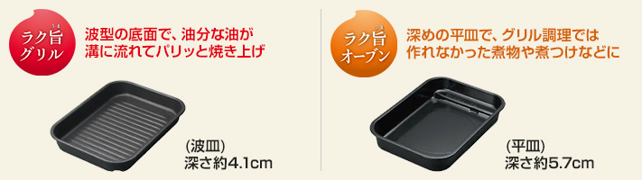 多彩な料理が手軽にできるラク「旨グリル」「ラク旨オーブン」|日立IHクッキングヒーターの特長