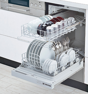 フロントオープン食洗機の商品例|扉タイプの種類・違い