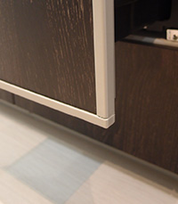 ビルトイン食洗機ドアパネル型とドア面材型(左右R仕上げ・リンクルエッジ仕上げ)の違い