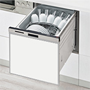 リンナイ ビルトイン食洗機 扉カラー:ホワイト