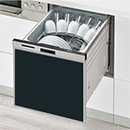 リンナイ ビルトイン食洗機 扉カラー:ブラック