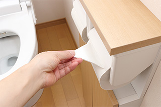 トイレットペーパーや汚物が溶け残った|トイレつまりの原因